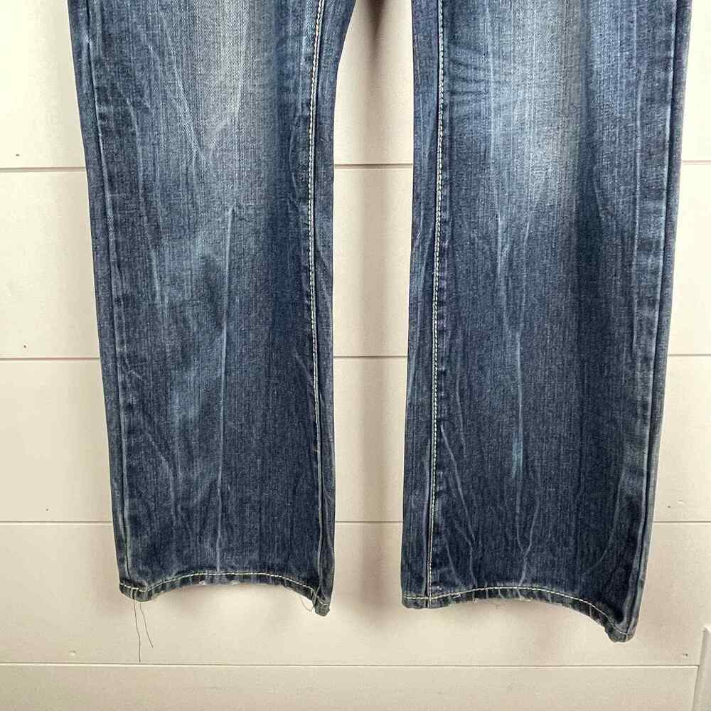 CJ Black Premium Jeans Mens 33 x 32 Relaxed Fit Straight Leg Embellished Denim - Picture 9 of 12